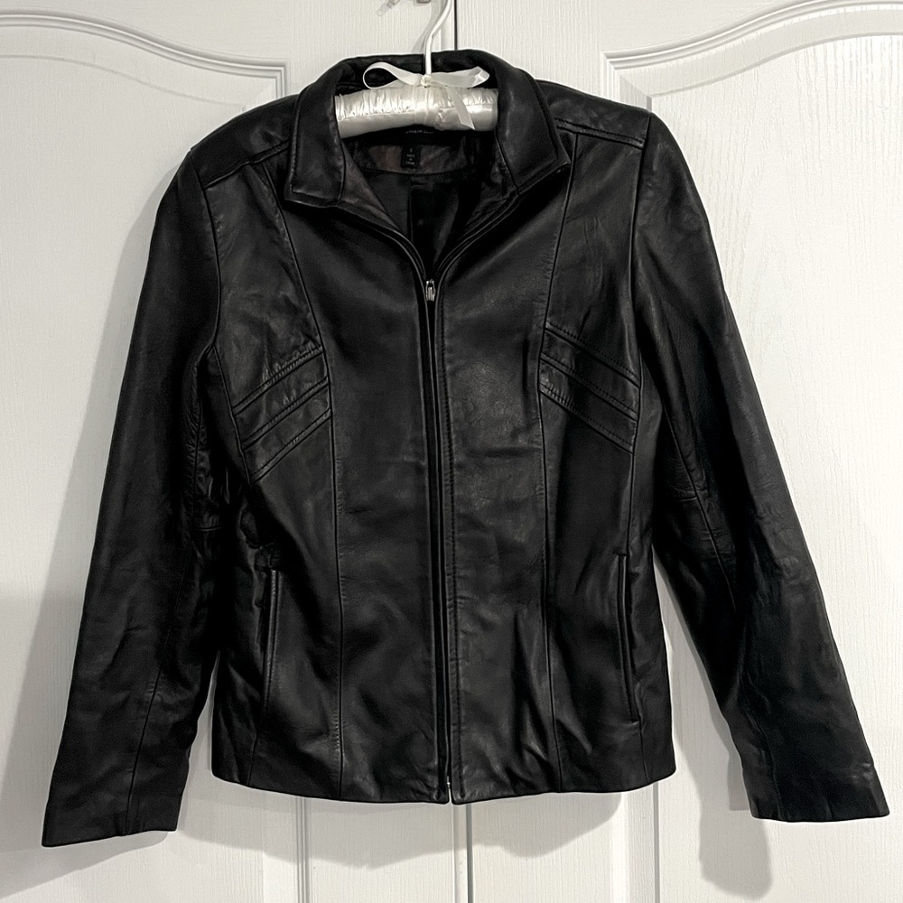 Kenneth Cole Reaction Leather Moto Jacket